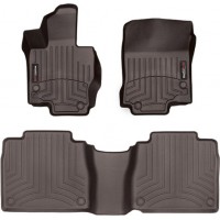 Коврики WeatherTech Choco для Mercedes-Benz GLS-Class (X167)(7 seats)(no cup holder on console)(1-2 row) 2019→