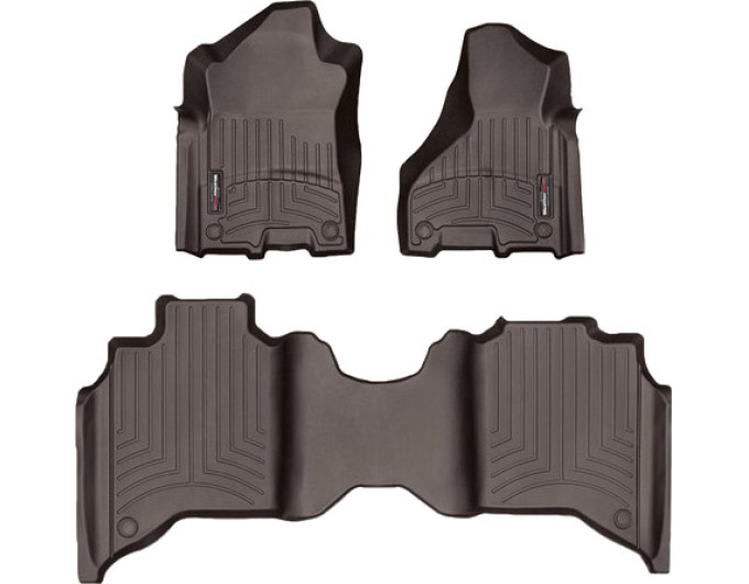 Коврики WeatherTech Choco для Dodge Ram 2500HD (mkV)(crew cab)(1 row bench seats) 2019→, цена: 13 915 грн.