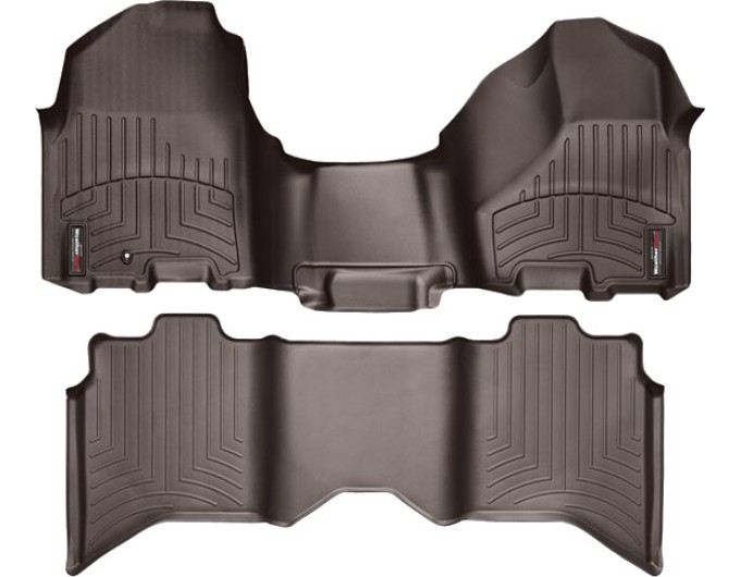 Коврики WeatherTech Choco для Dodge Ram (mkIV)(crew cab)(1 fixing hook)(no 4x4 shifter)(with Armrest Console)(no PTO Kit) 2009-2012, цена: 15 686 грн.
