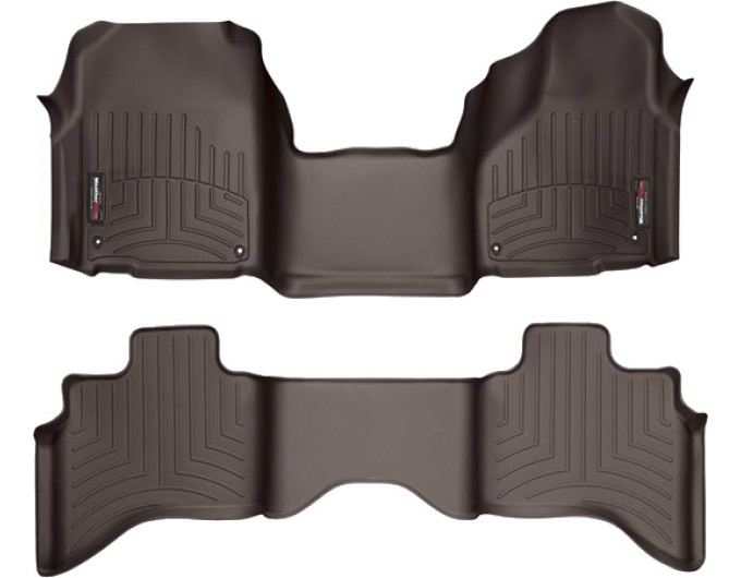 Коврики WeatherTech Choco для Dodge Ram (mkIV)(quad cab)(4 fixing hooks)(no 4x4 shifter)(with Armrest Console) 2012-2018, цена: 15 686 грн.