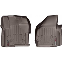 Килимки WeatherTech Choco для Ford Super Duty (mkIII)(single cab)(with 4x4 shifter)(raised dead pedal) 2012-2016 automatic