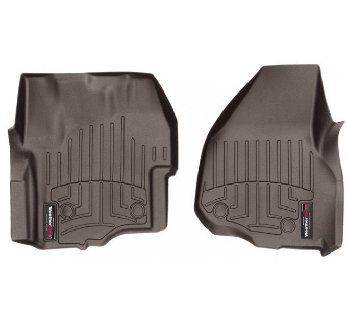 Коврики Weathertech Choco для Ford Super Duty (extended & double cab)(mkIII)(with 4x4 shifter)(raised dead pedal)(1 row) 2012-2016 automatic, ціна: 6 216 грн.