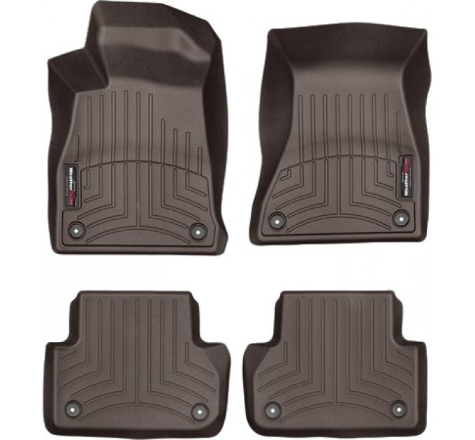 Коврики WeatherTech Choco для Audi A4/S4/RS4 (B9) / A5/S5/RS5 (mkII)(sportback)(with fixings on 2 row) 2016→, цена: 10 779 грн.