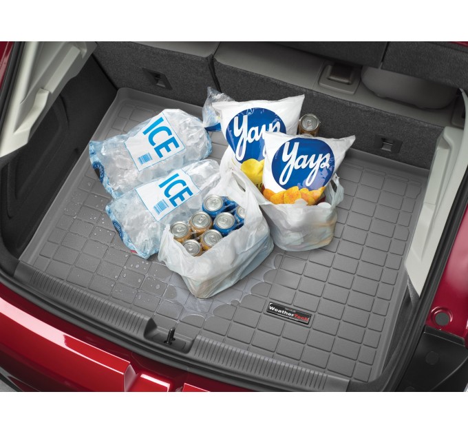 Коврик WeatherTech Grey для Kia Sorento (mkIV)(trunk behind 2 row) 2020→, ціна: 7 255 грн.