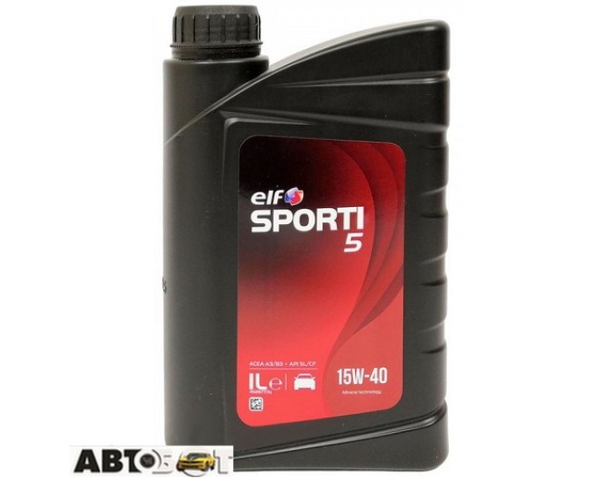 Моторна олива ELF SPORTI 5 15W-40 1л, ціна: 432 грн.