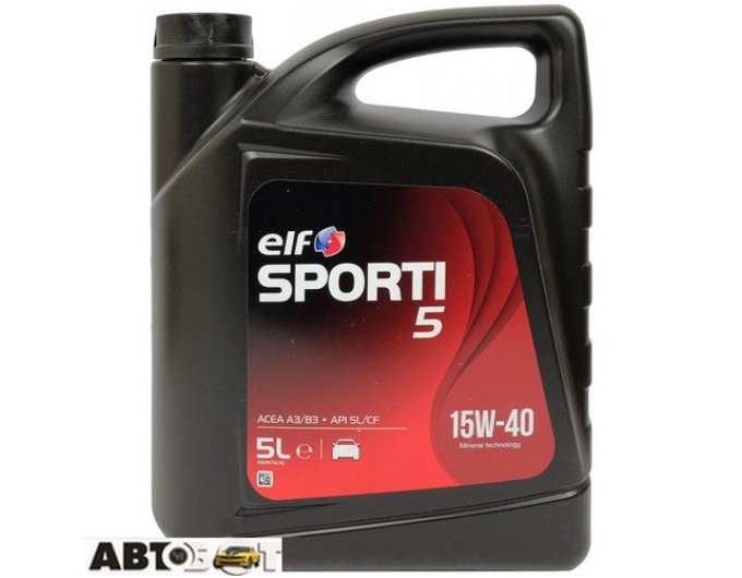 Моторна олива ELF SPORTI 5 15W-40 5л, ціна: 1 851 грн.
