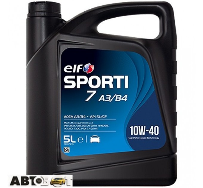 Моторное масло ELF SPORTI 7 A3/B4 10W-40 5л, цена: 1 188 грн.
