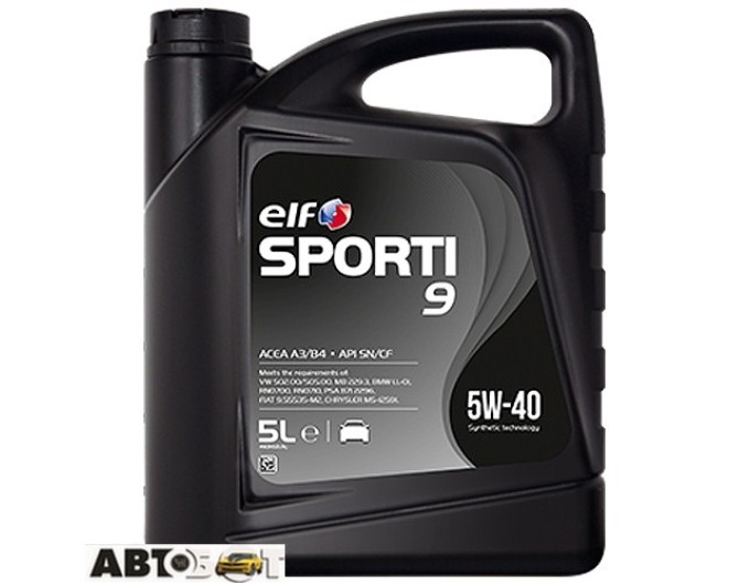 Моторное масло ELF SPORTI 9 5W-40 5л, цена: 1 827 грн.