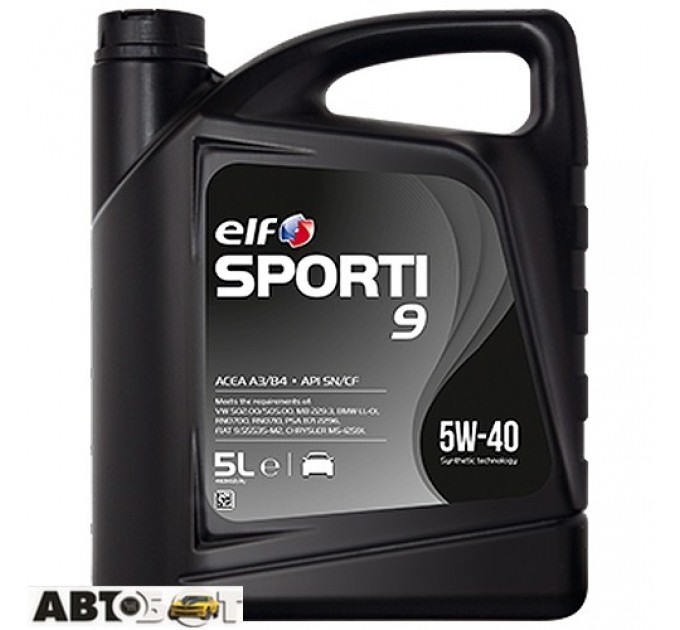 Моторное масло ELF SPORTI 9 5W-40 5л, цена: 1 522 грн.