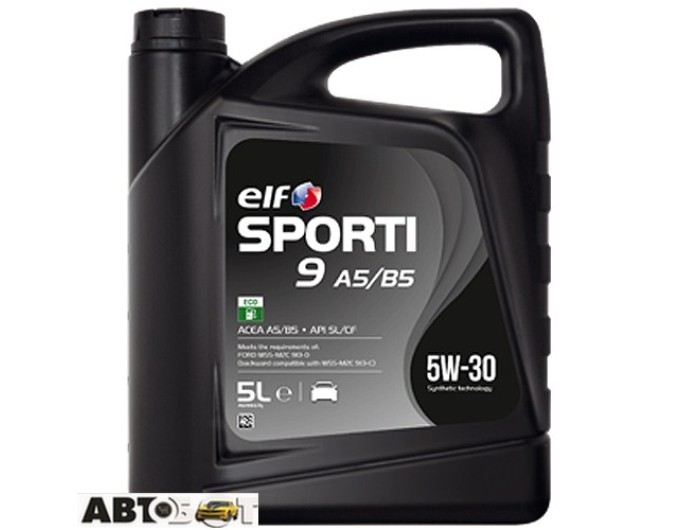 Моторна олива ELF SPORTI 9 A5/B5 5W-30 5л, ціна: 2 446 грн.