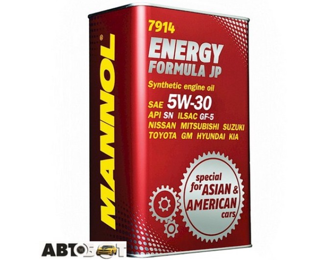 Моторное масло MANNOL Energy Formula JP 5W-30 SN 7914 4л, цена: 3 082 грн.