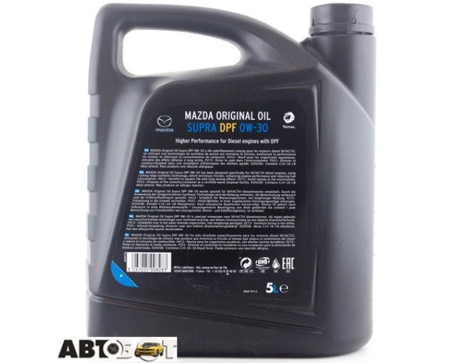 Моторное масло Mazda Original Oil 0W-30 DPF 0W3005DPF 5л, цена: 4 103 грн.