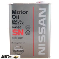 Моторна олива Nissan Extra Save X 0W-20 KLAN8-00204 4л
