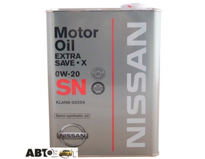 Моторное масло Nissan Extra Save X 0W-20 KLAN8-00204 4л, цена: 3 167 грн.