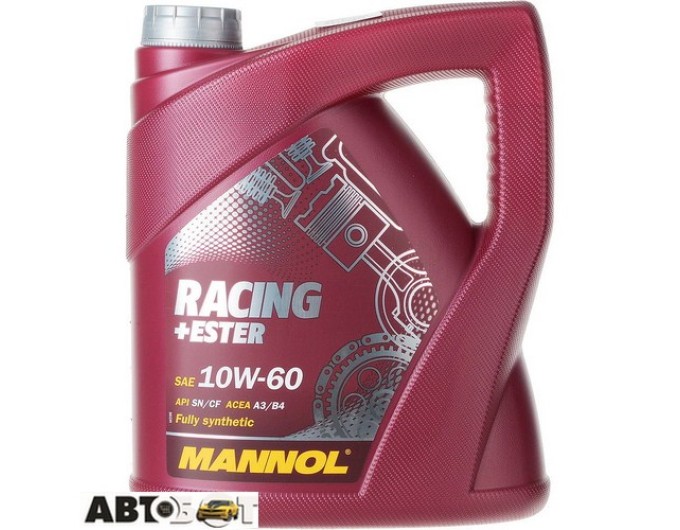 Моторное масло MANNOL Racing+Ester 10W-60 4л, цена: 4 369 грн.