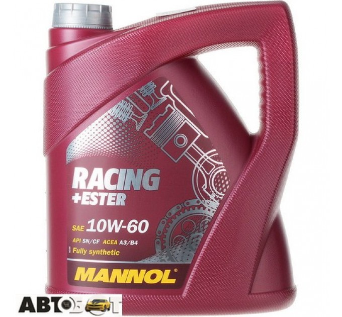 Моторное масло MANNOL Racing+Ester 10W-60 4л, цена: 2 402 грн.