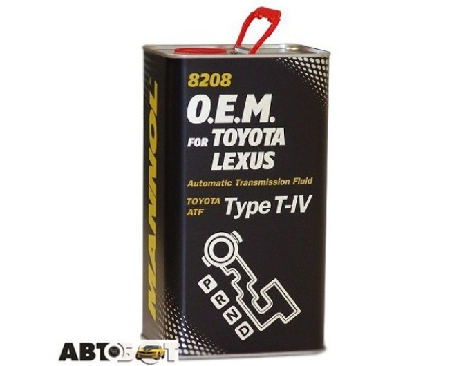 Трансмиссионное масло MANNOL Avtomatic Special ATF T-IV O.E.M. for Toyota Lexus 8208 4л, цена: 2 829 грн.