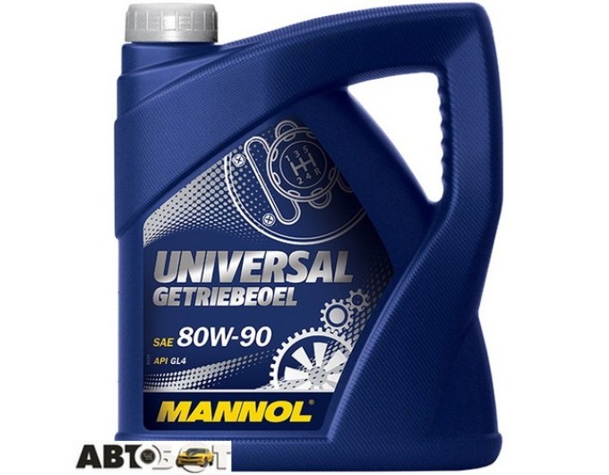 Трансмісійна олива MANNOL Universal Getriebeoel GL-4 80W-90 4л, ціна: 1 306 грн.