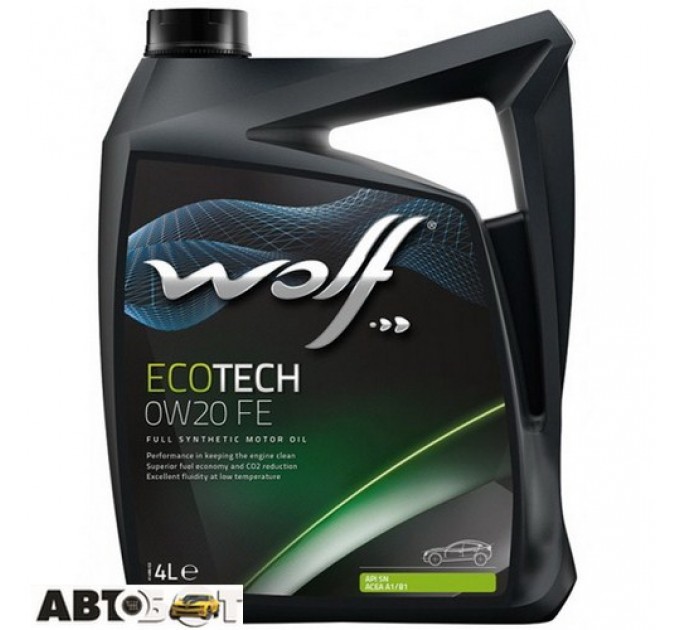  Моторное масло WOLF ECOTECH 0W-20 D1 FE 4л