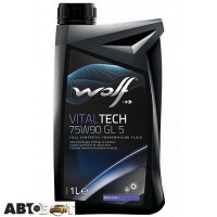 Трансмісійна олива WOLF VITALTECH 75W-90 GL-5 1л
