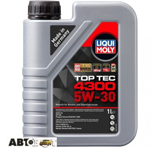 Моторное масло LIQUI MOLY Top Tec 4300 5W-30 8030/2323 1л, цена: 756 грн.