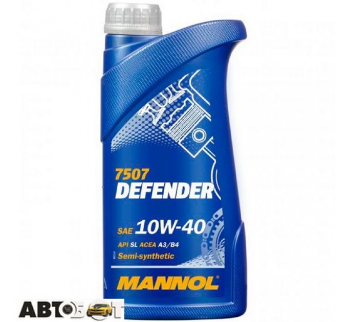 Моторное масло MANNOL DEFENDER 10W-40 1л, цена: 322 грн.