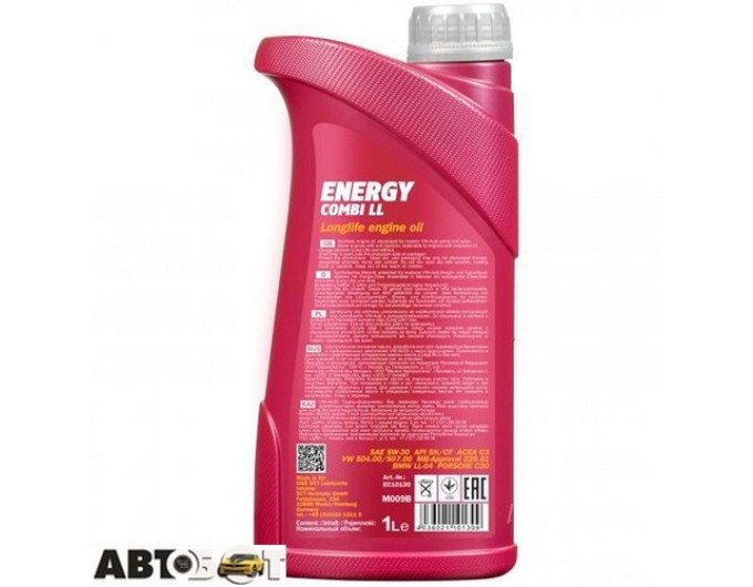 Моторна олива MANNOL Energy Combi LL 5W-30 1л, ціна: 786 грн.