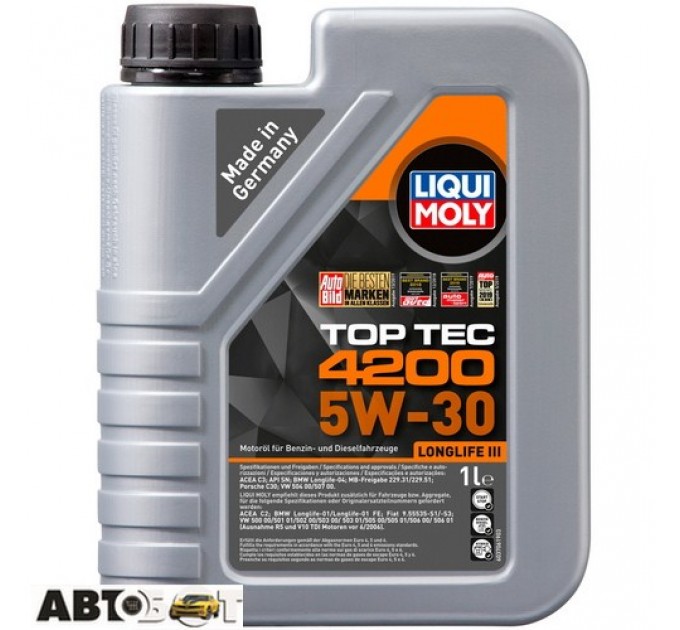 Моторное масло LIQUI MOLY TOP TEC 4200 5W-30 7660 1л, цена: 825 грн.