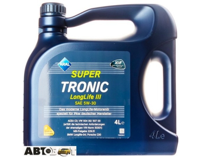 Моторное масло ARAL SuperTronic Longlife III 5W-30 4л, цена: 1 895 грн.