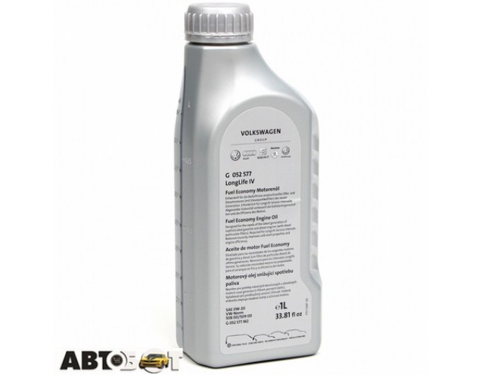 Моторное масло VAG Longlife IV 0W-20 G052577M2 1л, цена: 609 грн.