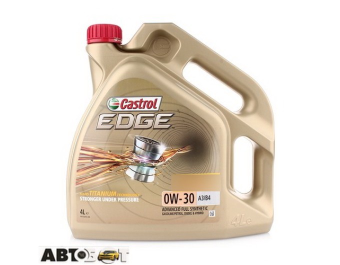 Моторное масло CASTROL EDGE Titanium FST 0W-30 A3/B4 4л, цена: 3 439 грн.