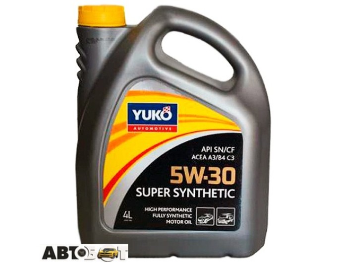 Моторное масло Yuko SUPER SYNTHETIC C3 5W-30 4л, цена: 2 073 грн.