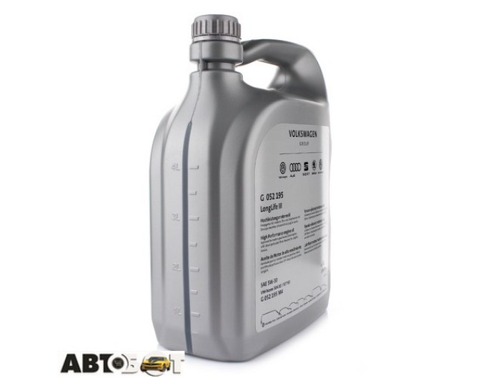 Моторное масло VAG Longlife III 5W-30 G052195M4 5л, цена: 2 453 грн.