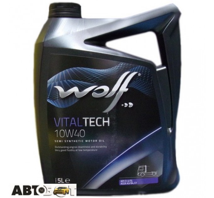  Моторное масло WOLF VITALTECH 10W-40 EXTRA 5л