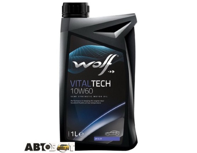 Моторное масло WOLF VITALTECH 10W-60 1л, цена: 410 грн.