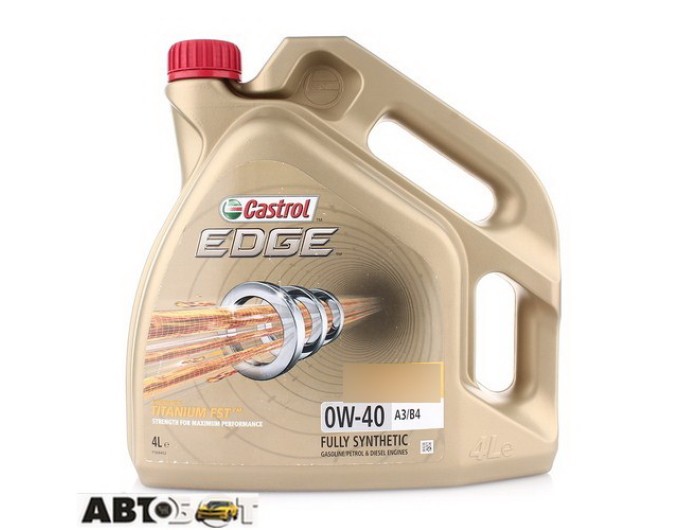 Моторное масло CASTROL EDGE Titanium FST 0W-40 A3/B4 4л, цена: 3 235 грн.