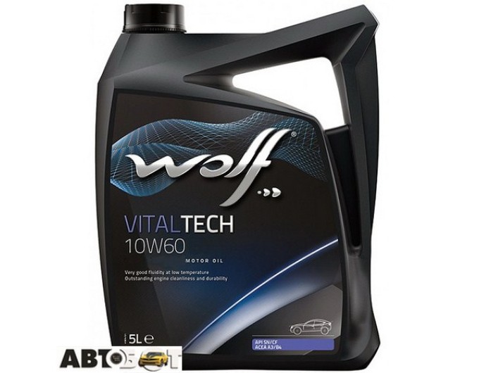 Моторна олива WOLF VITALTECH 10W-60 5л, ціна: 1 840 грн.