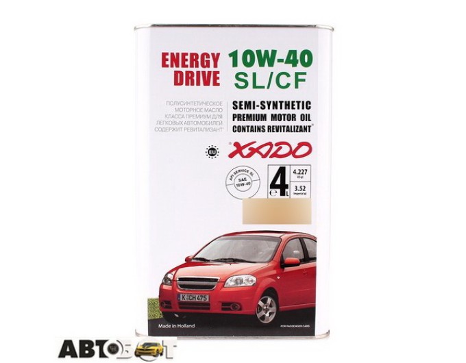 Моторное масло XADO Atomic Oil 10W-40 SL/CF XA 20244 4л, цена: 1 720 грн.