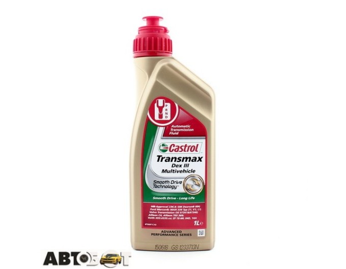 Трансмісійна олива CASTROL Transmax Dex III Multivehicle 1л, ціна: 466 грн.