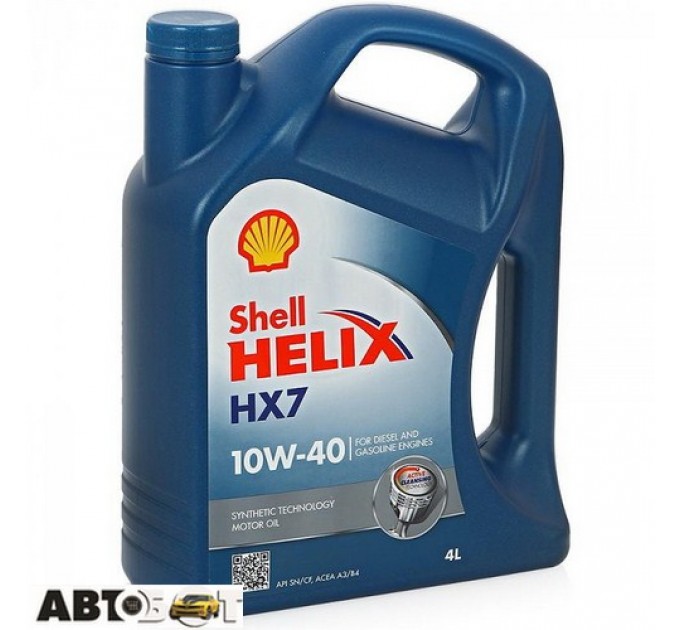  Моторное масло SHELL Helix HX7 10W-40 4л