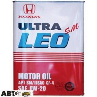 Моторное масло Honda Ultra LEO SM 0W-20 4л
