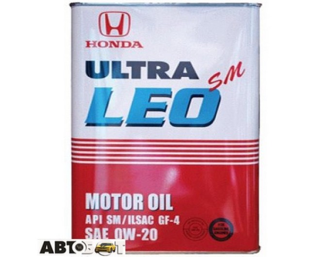 Моторное масло Honda Ultra LEO SM 0W-20 4л, цена: 5 891 грн.