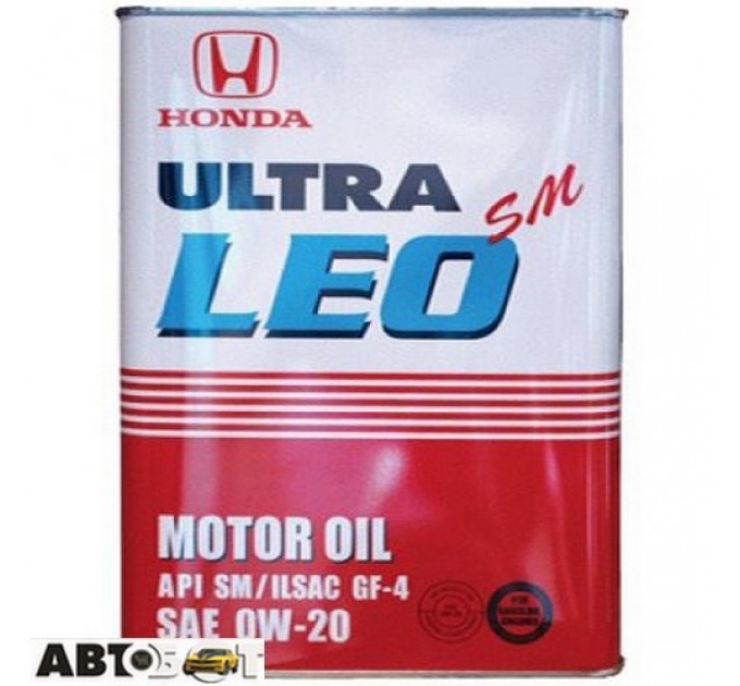 Моторна олива Honda Ultra LEO SM 0W-20 4л, ціна: 3 240 грн.