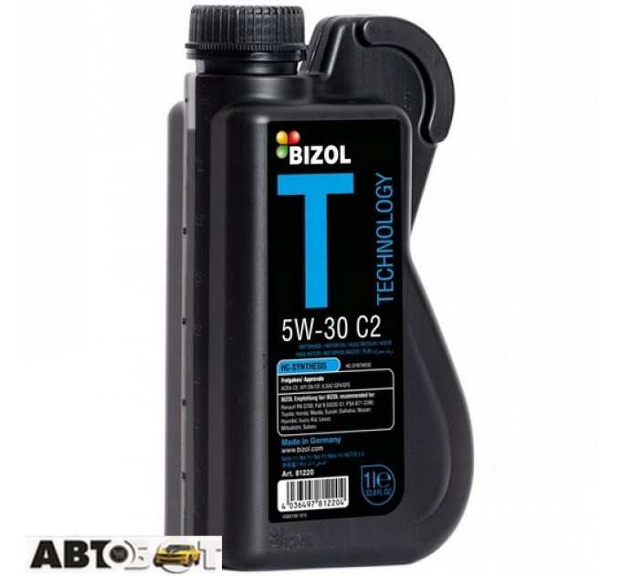 Моторное масло BIZOL Technology 5W-30 C2 B81220 1л, цена: 652 грн.