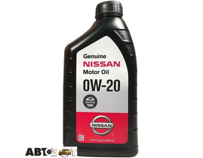 Моторна олива Nissan Genuine Motor Oil 0W-20 999PK000W20N 946мл, ціна: 826 грн.