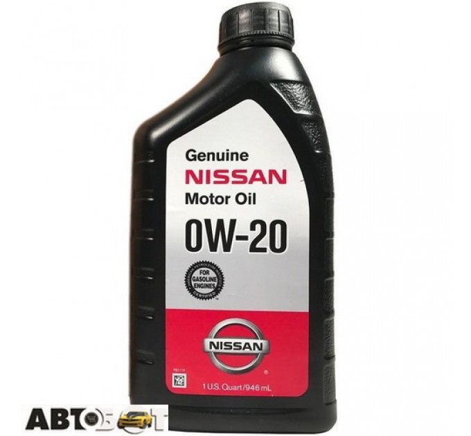  Моторное масло Nissan Genuine Motor Oil 0W-20 999PK000W20N 946мл