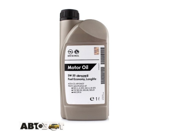 Моторна олива General Motors Dexos2 5W-30 1942000 1л, ціна: 401 грн.