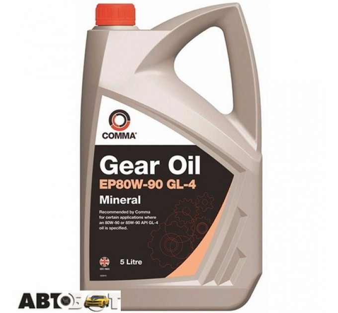  Трансмиссионное масло Comma GEAR OIL EP80W-90 GL-5 5л