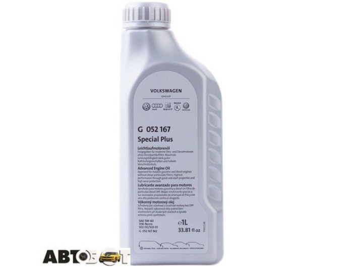 Моторное масло VAG Special Plus 5W-40 G052167M2 1л, цена: 470 грн.
