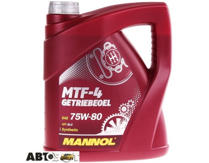 Трансмісійна олива MANNOL MTF-4 Getriebeoel 75W-80 4л, ціна: 3 146 грн.